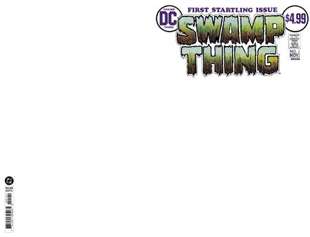SWAMP THING #1 FACSIMILE EDITION CVR D BLANK CARD STOCK VAR