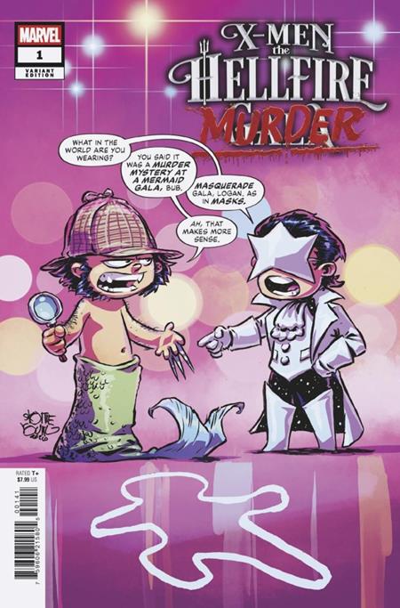DF X MEN THE HELLFIRE MURDER #1 SKOTTIE YOUNG VARIANT SIGNED BY ERICA SCHULTZ Allocations may occur.