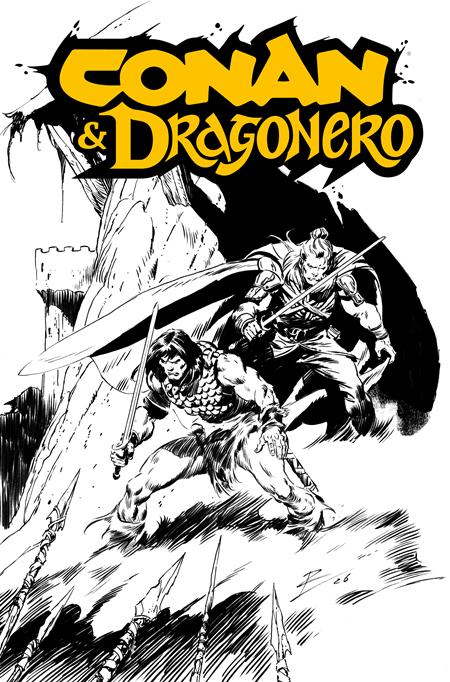 CONAN & DRAGONERO #1 SDCC EXCLUSIVE ROB DE LA TORRE INKS CARDSTOCK VAR (MR) Limited To 600 Copies Allocations May Occur