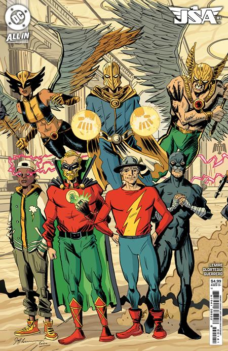JSA #1 CVR D JEFF LEMIRE CONNECTING CARD STOCK VAR