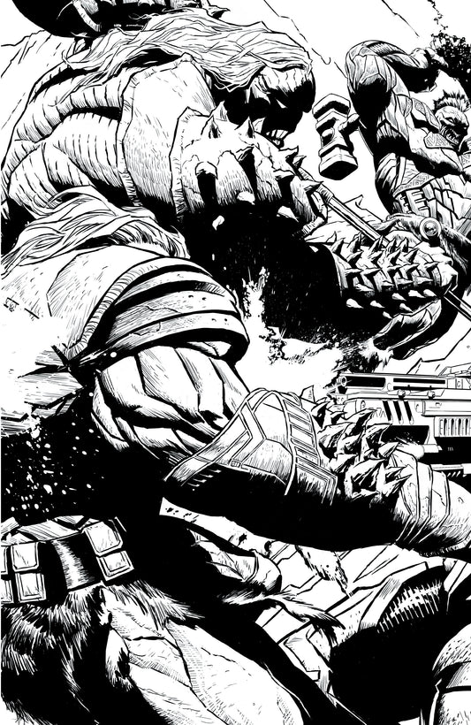 PLANET DEATH #2 (OF 4) CVR D INC 1:50 JOE QUESADA BW VIRGIN VAR