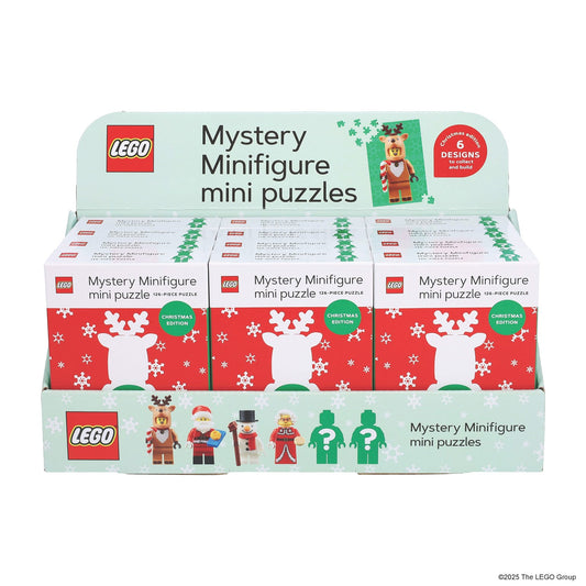 LEGO MYSTERY MINIFIGURE MINI PUZZLE (CHRISTMAS EDITION) 12 BOX DISPLAY