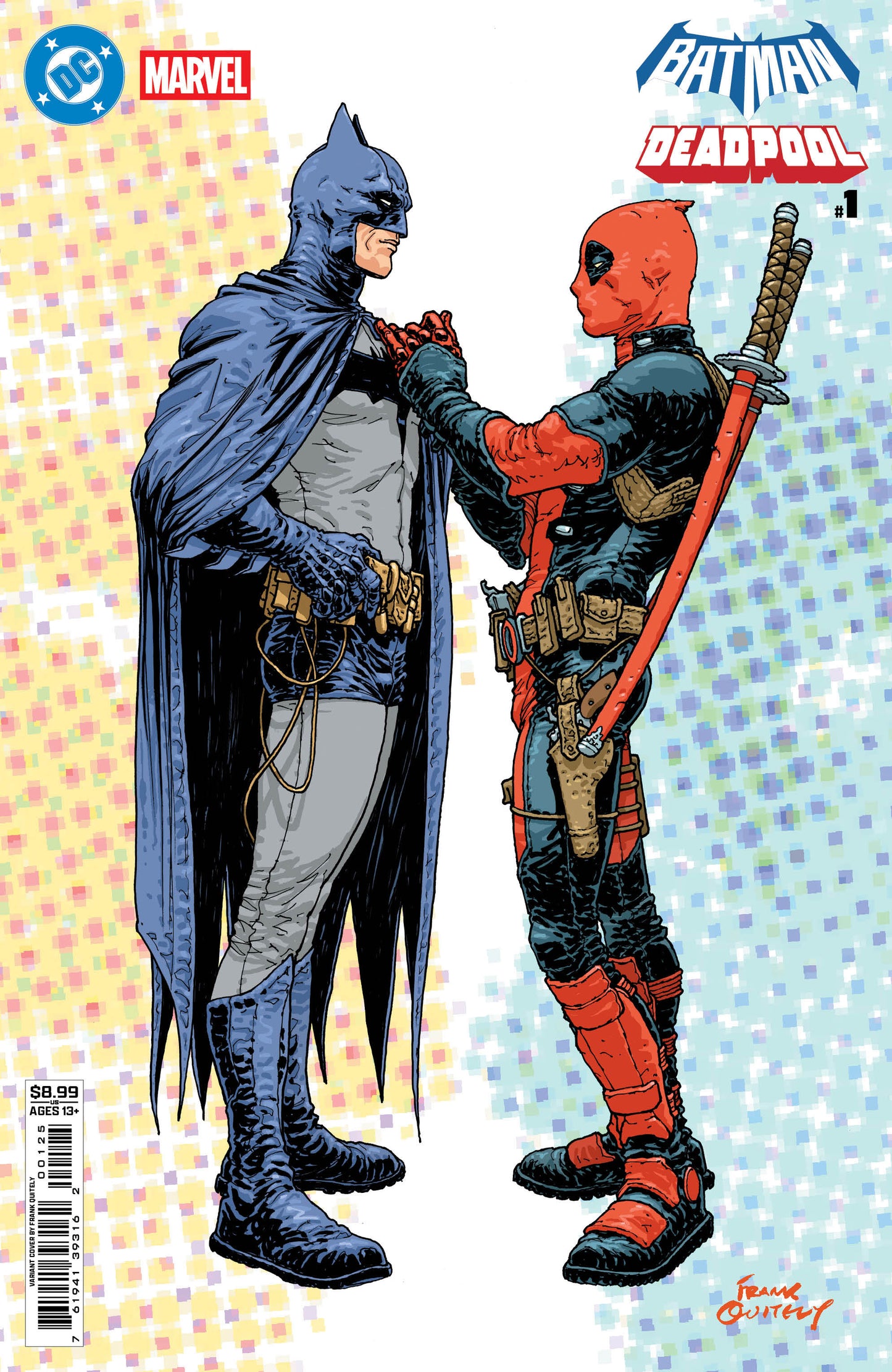 DC MARVEL BATMAN DEADPOOL #1 (ONE SHOT) CVR N FRANK QUITELY BATMAN DEADPOOL CARD STOCK VAR