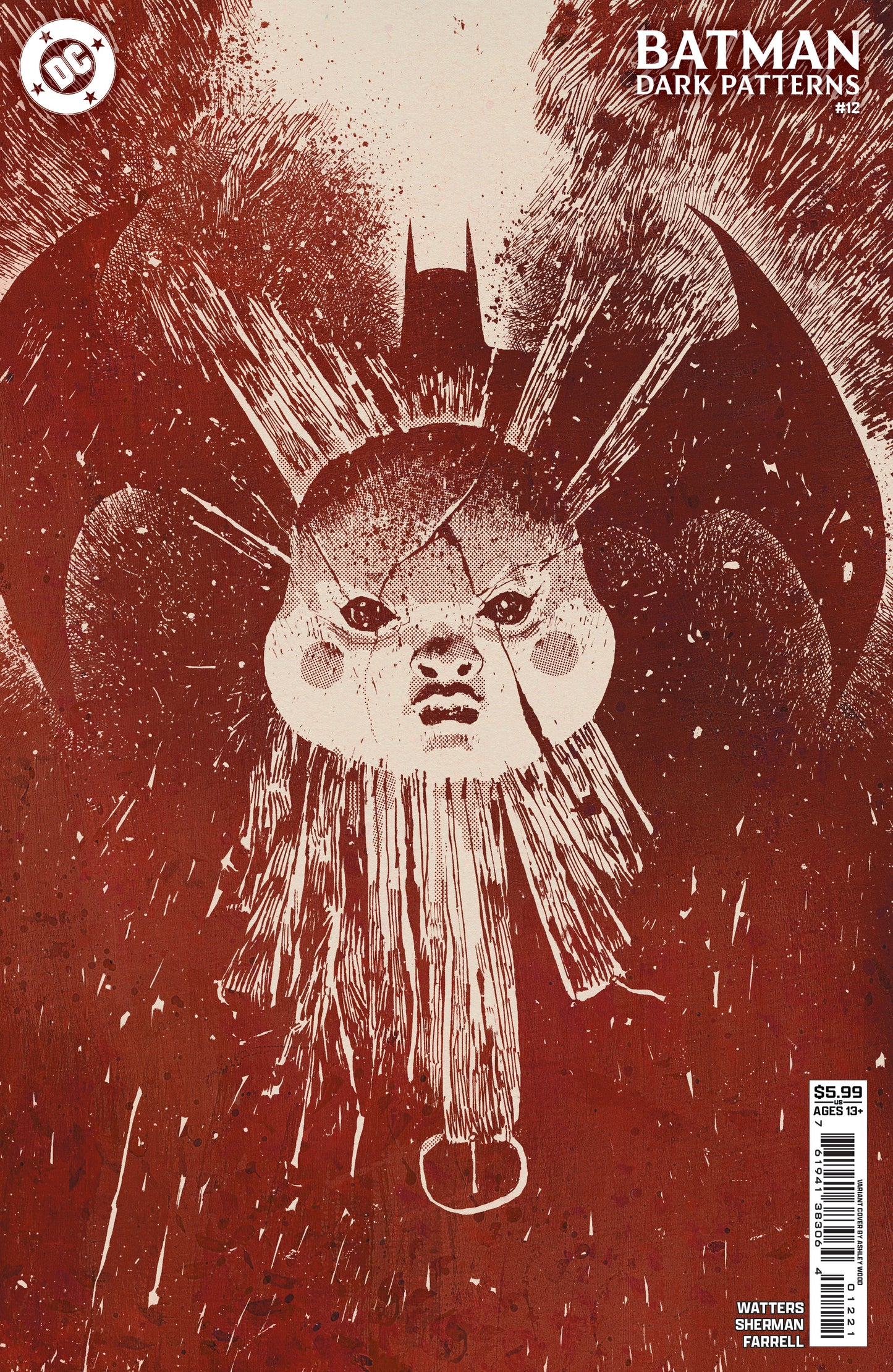 BATMAN DARK PATTERNS #12 (OF 12) CVR B ASHLEY WOOD CARD STOCK VAR