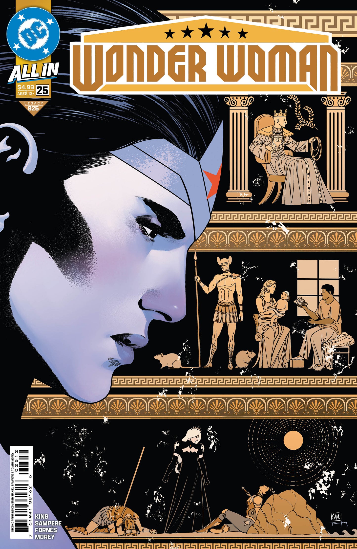 WONDER WOMAN #25 Second Printing Cvr A Daniel Sampere