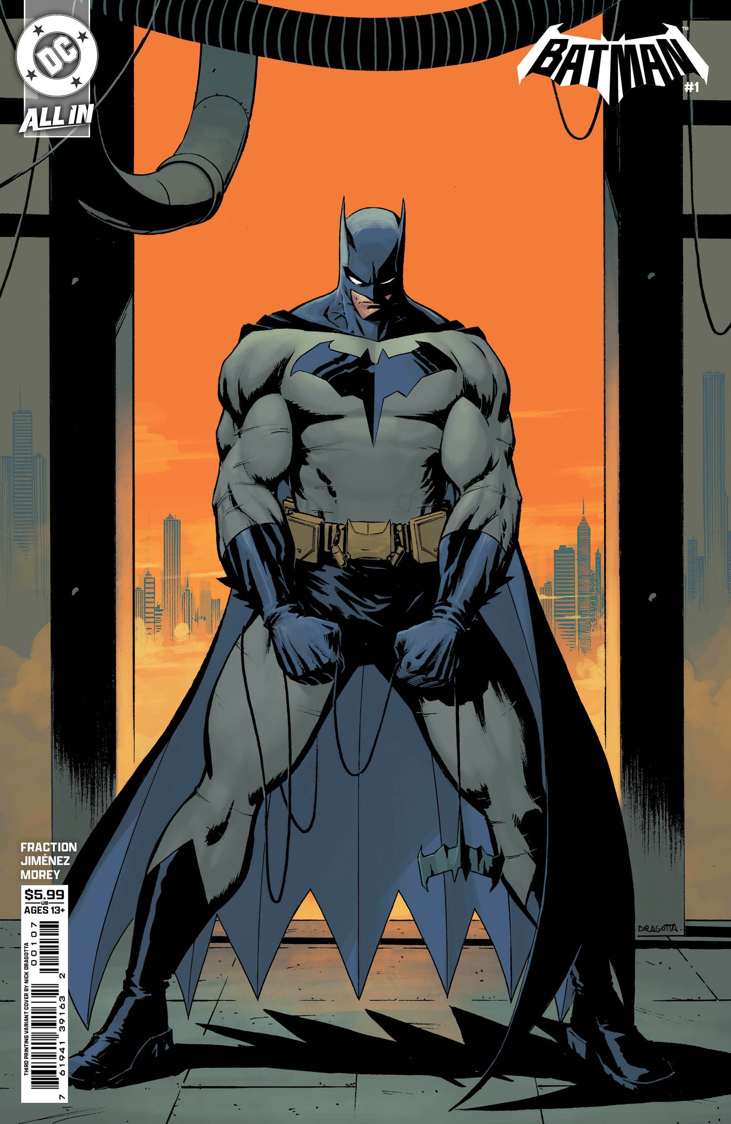 BATMAN #1 Third Printing Cvr B Nick Dragotta Var