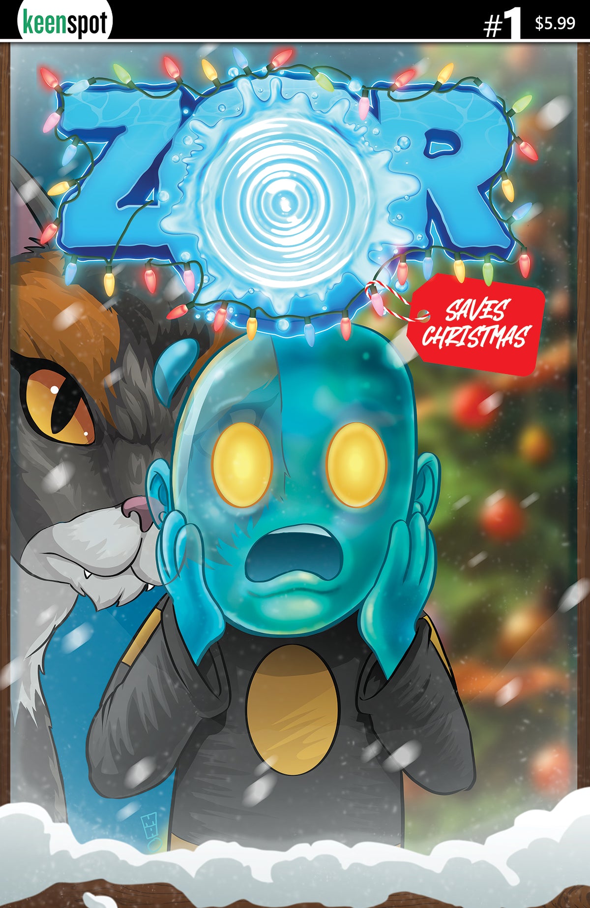 ZOR SAVES CHRISTMAS #1 CVR A MICHAEL ADAMS