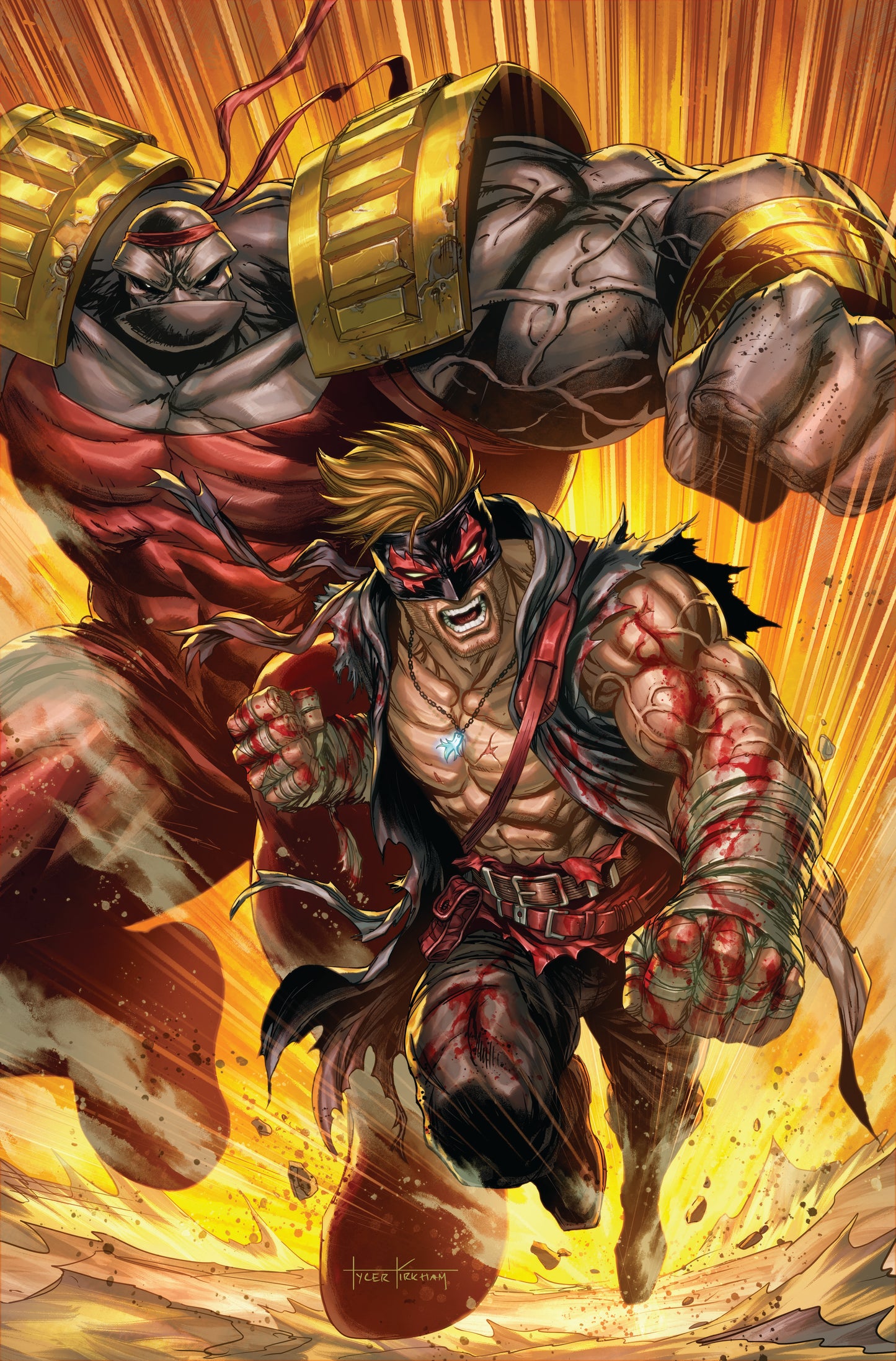 FINAL BOSS #1 CVR I TYLER KIRKHAM YOUNGBLOOD TEAM UP VAR (MR)