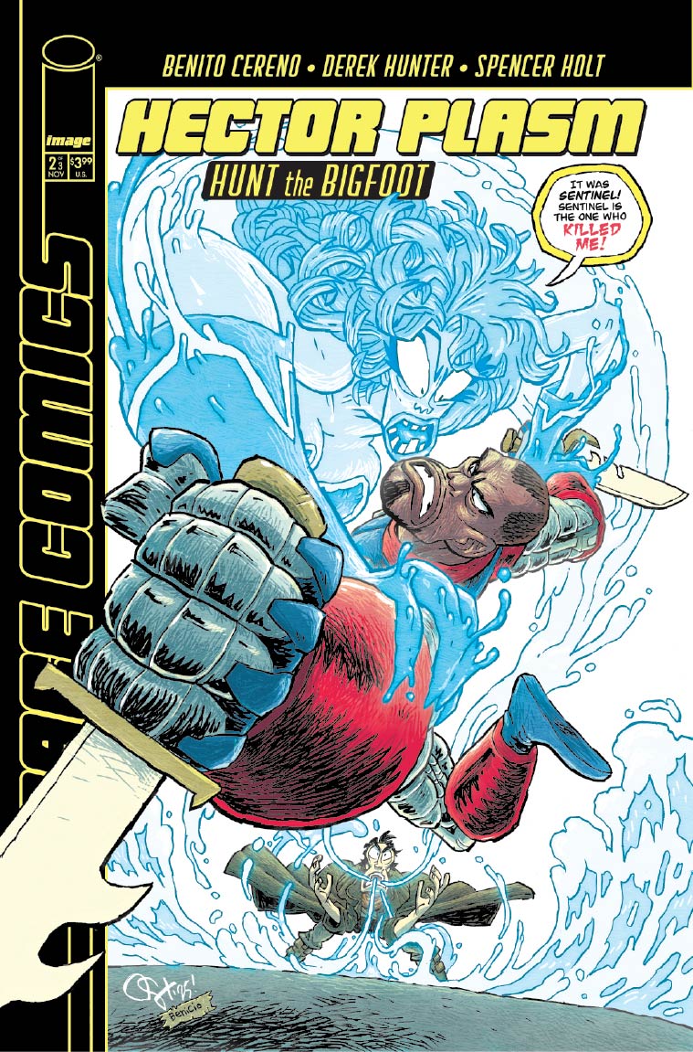 HECTOR PLASM HUNT THE BIGFOOT #2 (OF 3) CVR E DEREK HUNTER YOUNGBLOOD TEAM UP VAR (MR)