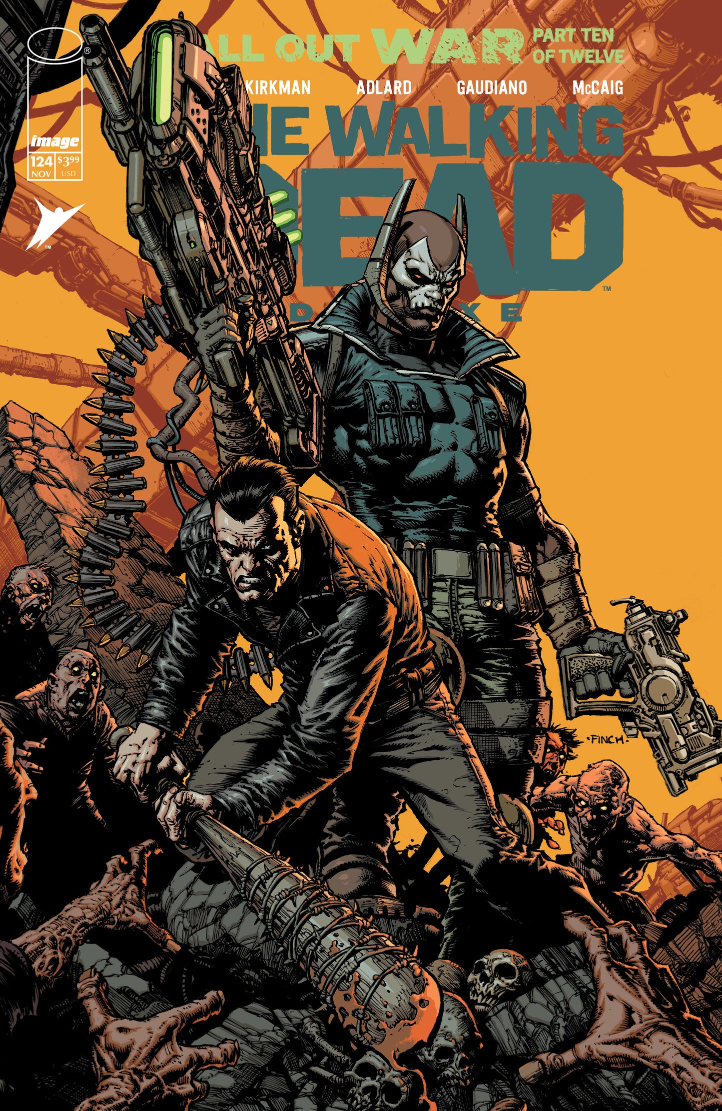 WALKING DEAD DELUXE #124 CVR D DAVID FINCH YOUNGBLOOD TEAM UP VAR (MR)