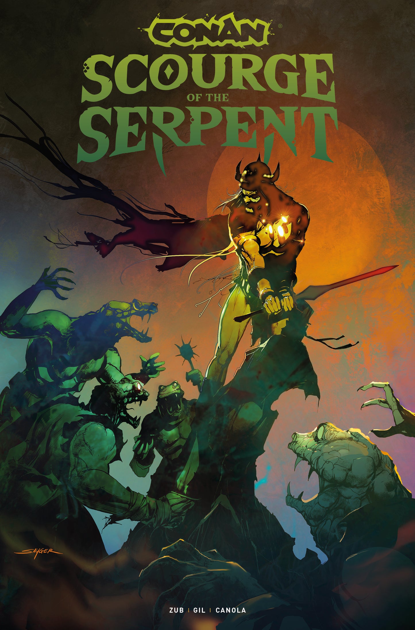 CONAN THE BARBARIAN SCOURGE OF THE SERPENT #3 (OF 4) CVR C STUART SAYGER VAR (MR)