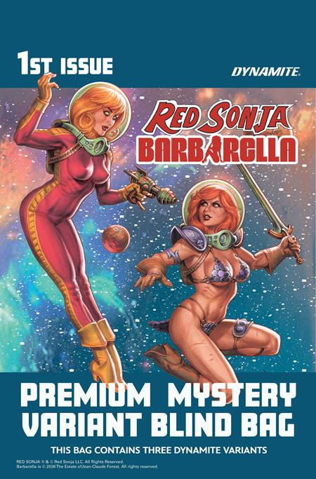 RED SONJA BARBARELLA #1 CVR K PREMIUM MYSTERY BLIND BAG VAR Allocations may occur