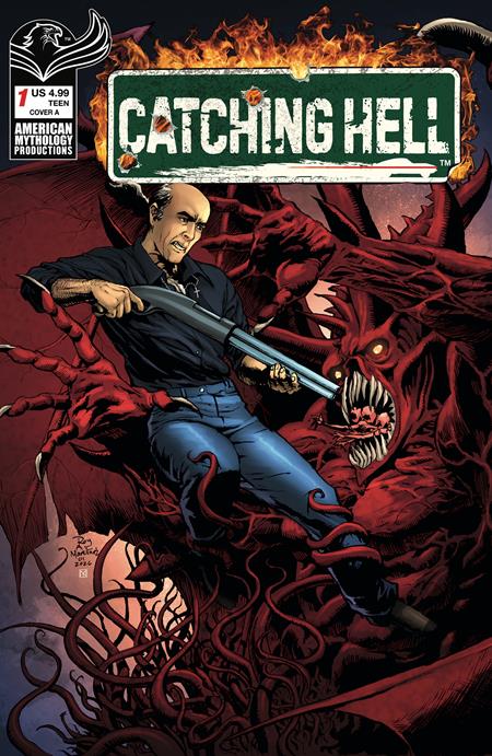 CATCHING HELL FEAT REGGIE BANNISTER #1 ROY ALLAN MARTINEZ SIGNED BY SA CHECK & JAMES KUHORIC VAR Limited to 100 copies Allocations may occur