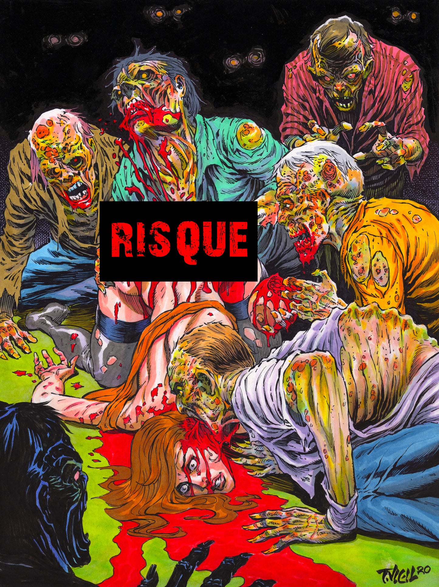 ZOMBIE TERROR #1 UNDEAD SPECIAL (ONE SHOT) CVR D TIM VIGIL NSFW VAR (MR)