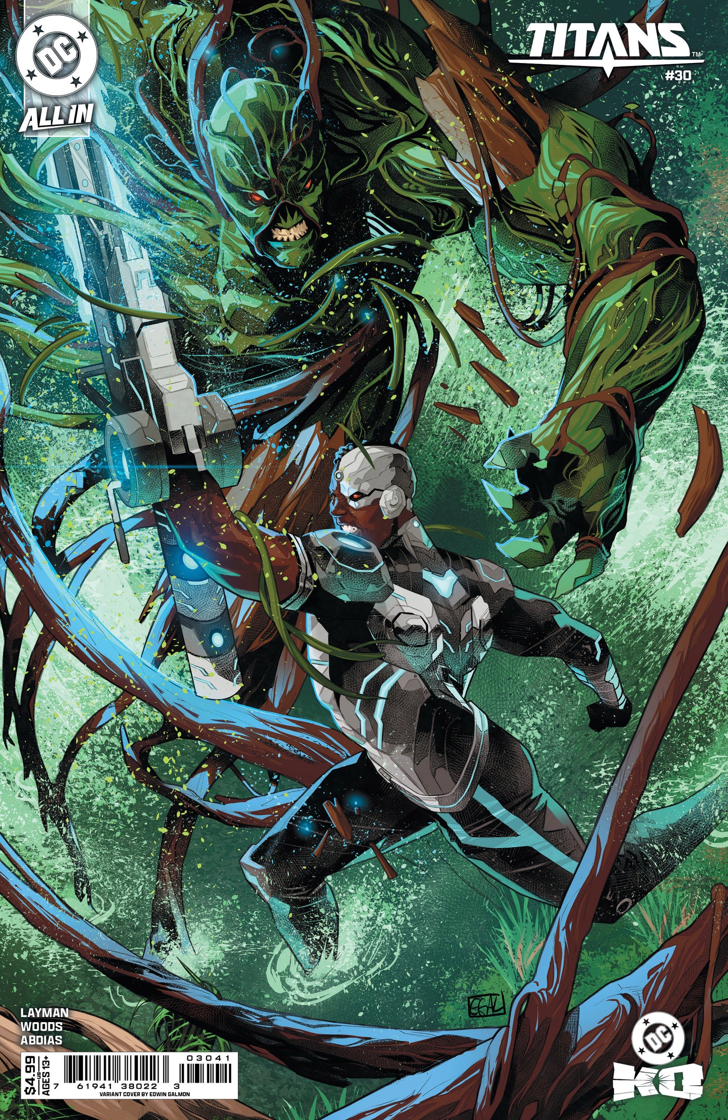 TITANS #30 CVR D EDWIN GALMON CARD STOCK VAR (DC K.O.)