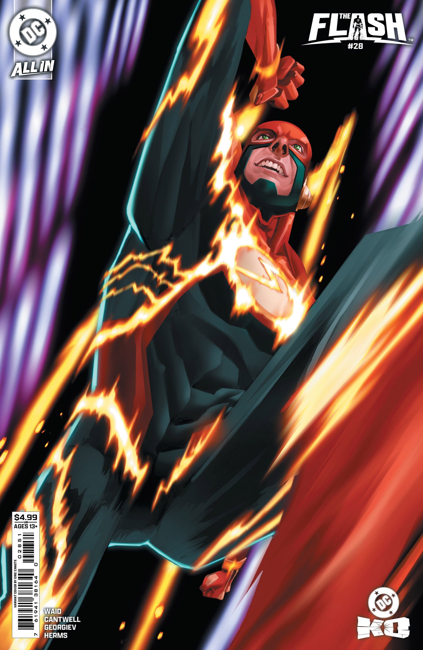 FLASH #28 CVR B ERIC CANETE CARD STOCK VAR (DC K.O.)