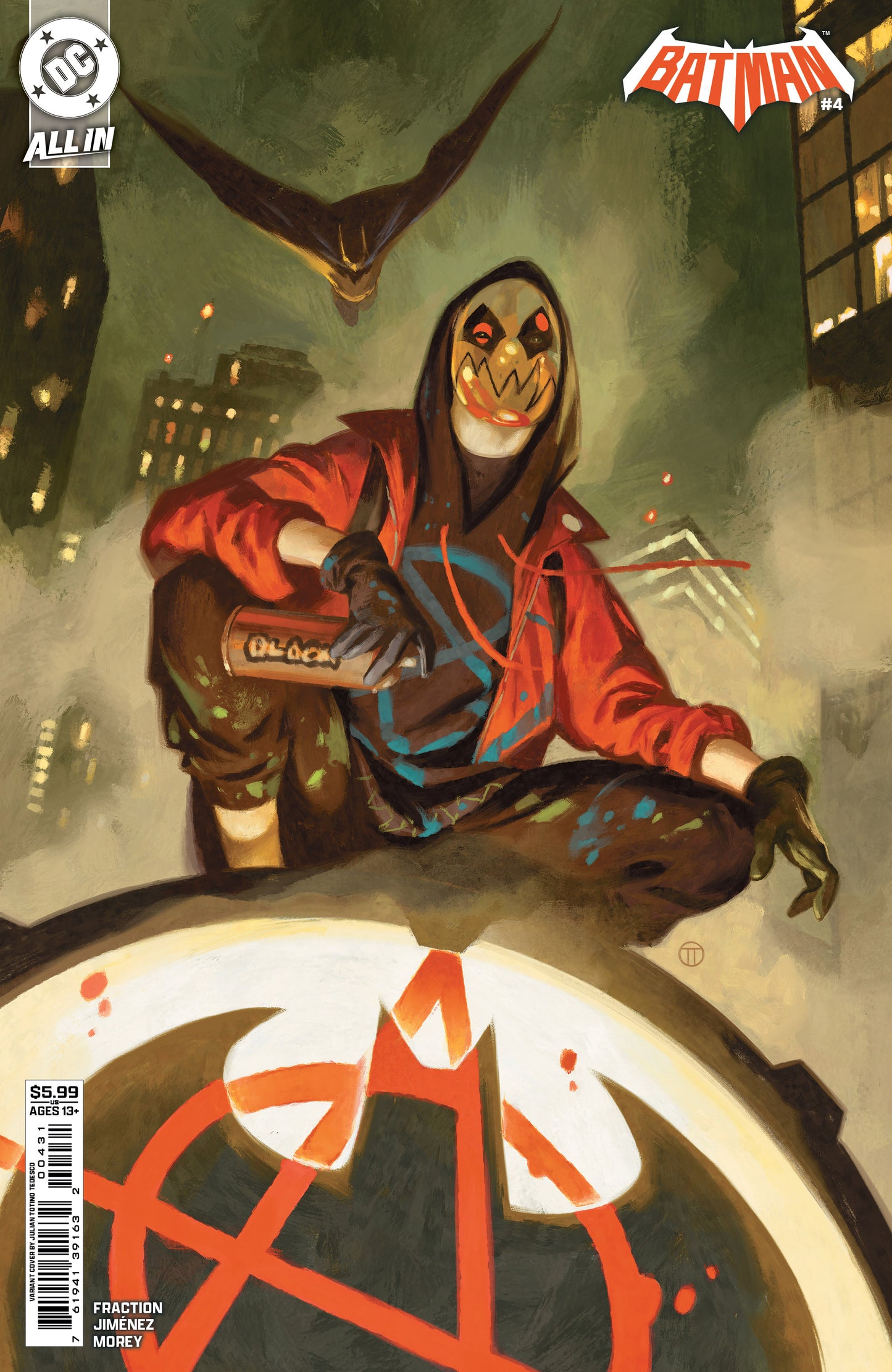 BATMAN #4 CVR C JULIAN TOTINO TEDESCO CARD STOCK VAR