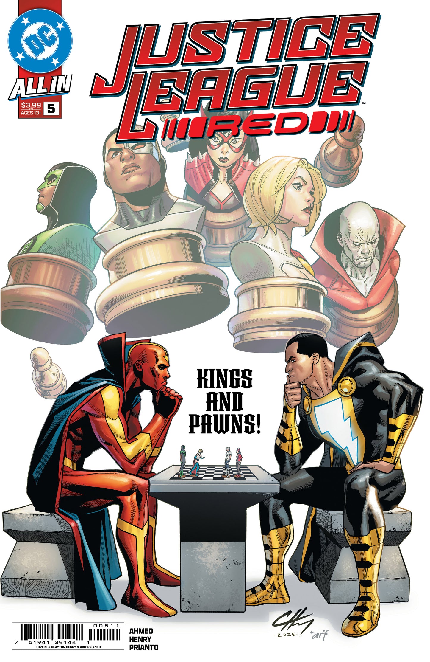 JUSTICE LEAGUE RED #5 (OF 6) CVR A CLAYTON HENRY
