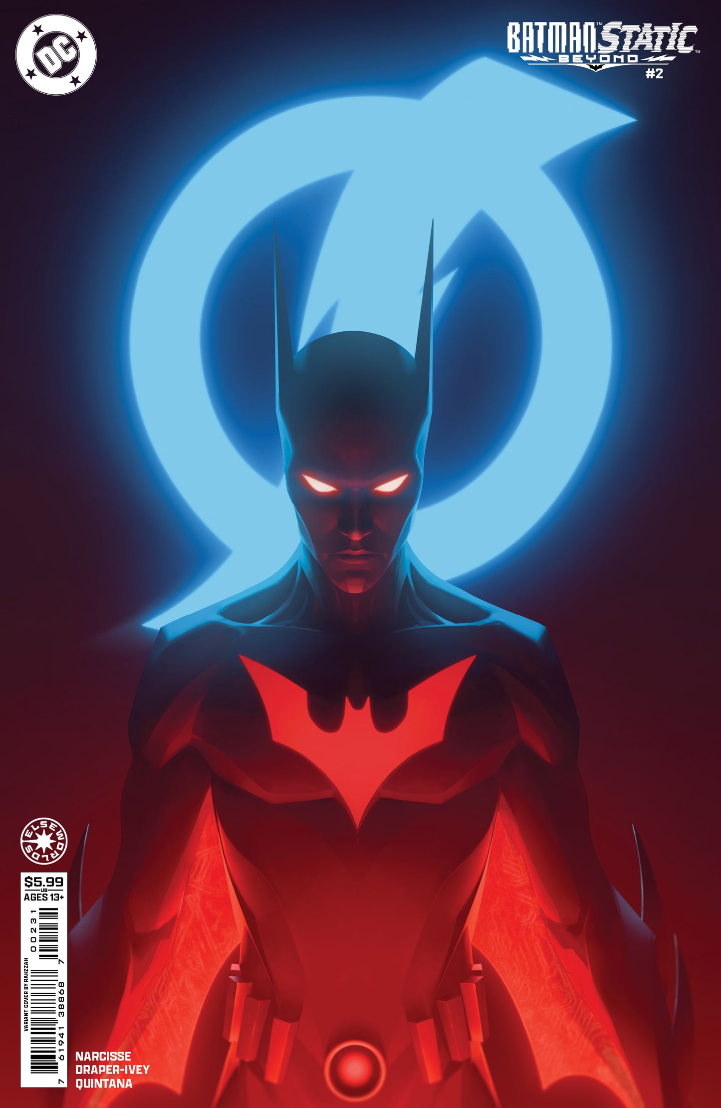 BATMAN STATIC BEYOND #2 (OF 6) CVR C RAHZZAH CARD STOCK VAR