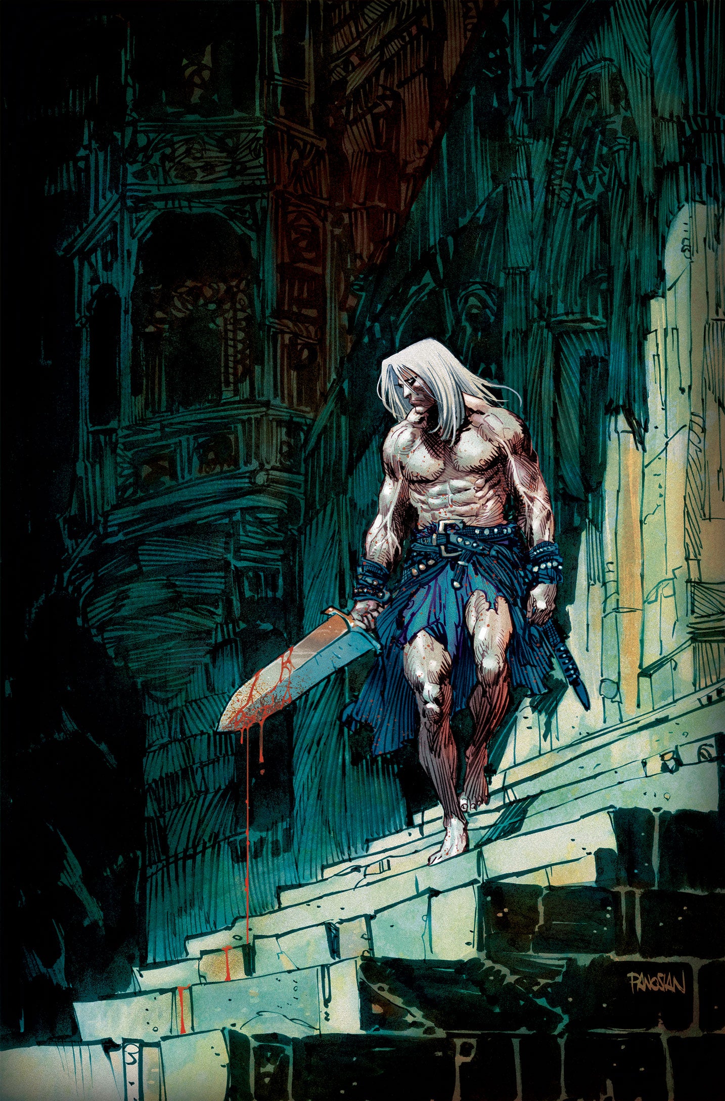 FIRE AND ICE NEKRON #1 (ONE SHOT) CVR E DAN PANOSIAN METAL VIRGIN VAR