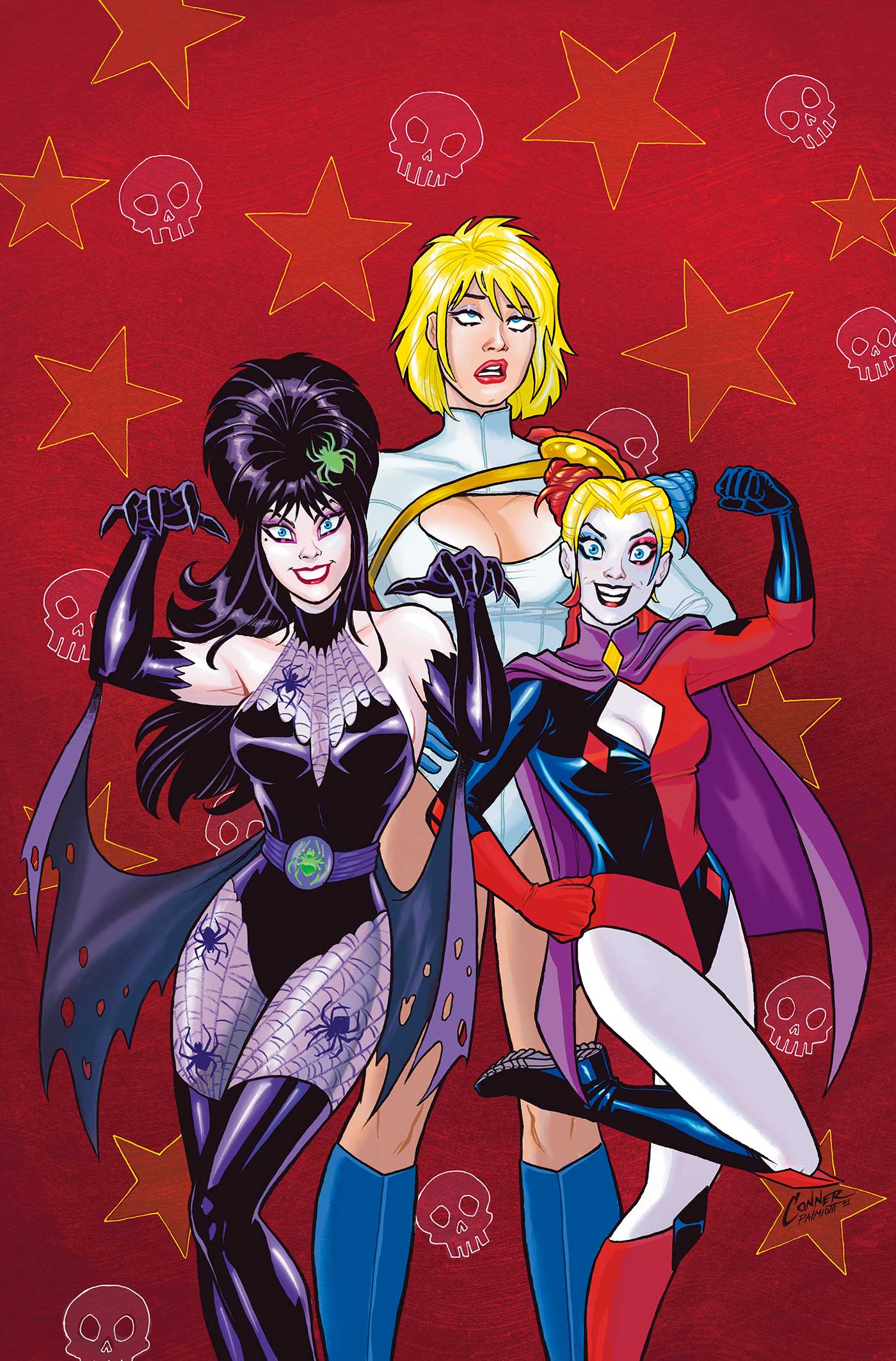 HARLEY QUINN X ELVIRA #3 CVR F AMANDA CONNER RED LTD VIRGIN VAR