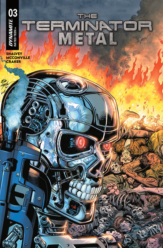 TERMINATOR METAL #3 CVR B BOB LAYTON VAR