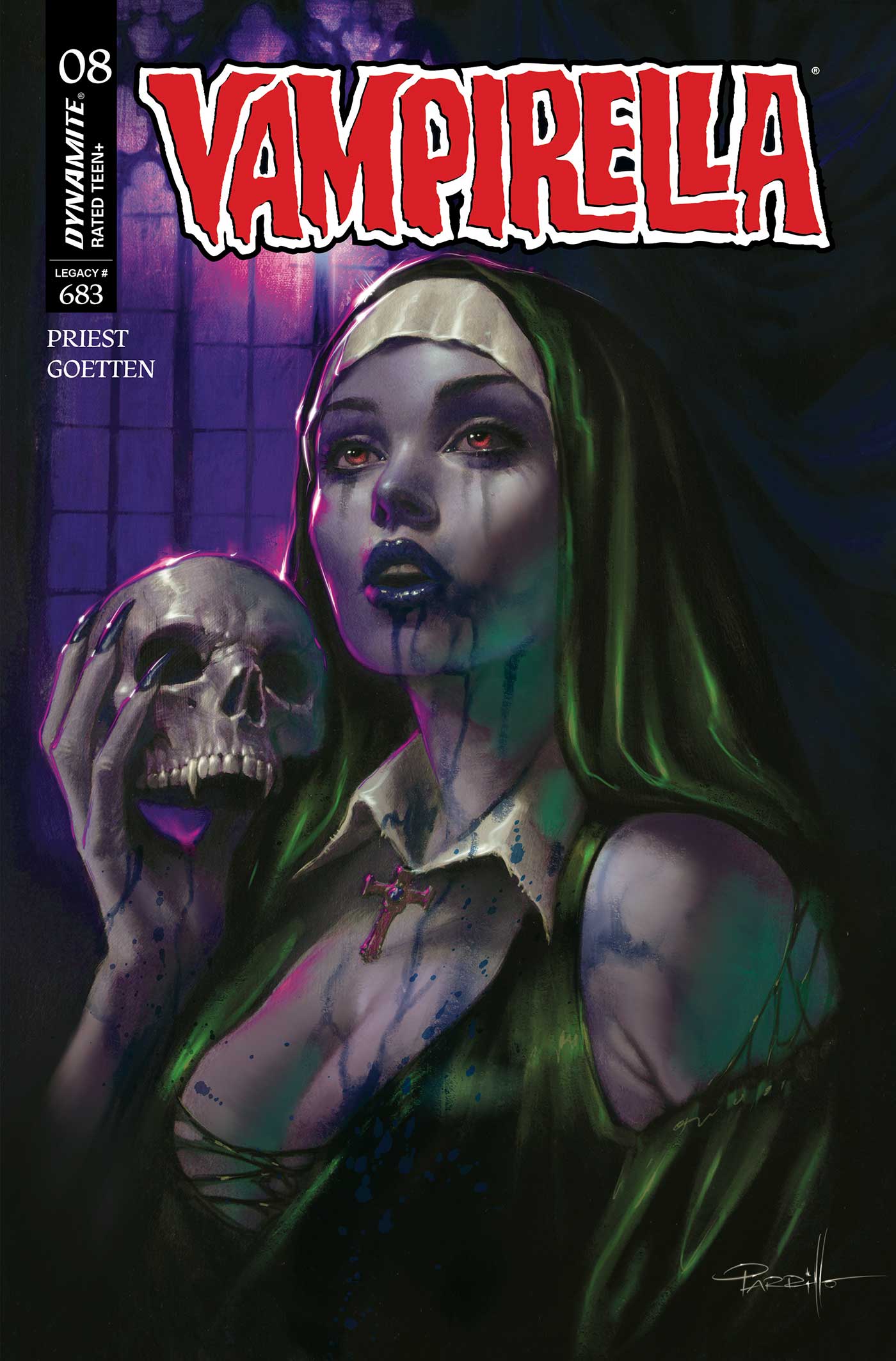 VAMPIRELLA #8 CVR N LUCIO PARRILLO ULTRAVIOLET FOC BONUS VAR