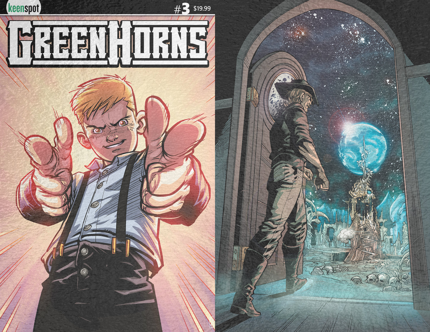 GREENHORNS #3 CVR C ATHILA FABBIO PETE PANTAZIS HOLOFOIL FLIP VAR