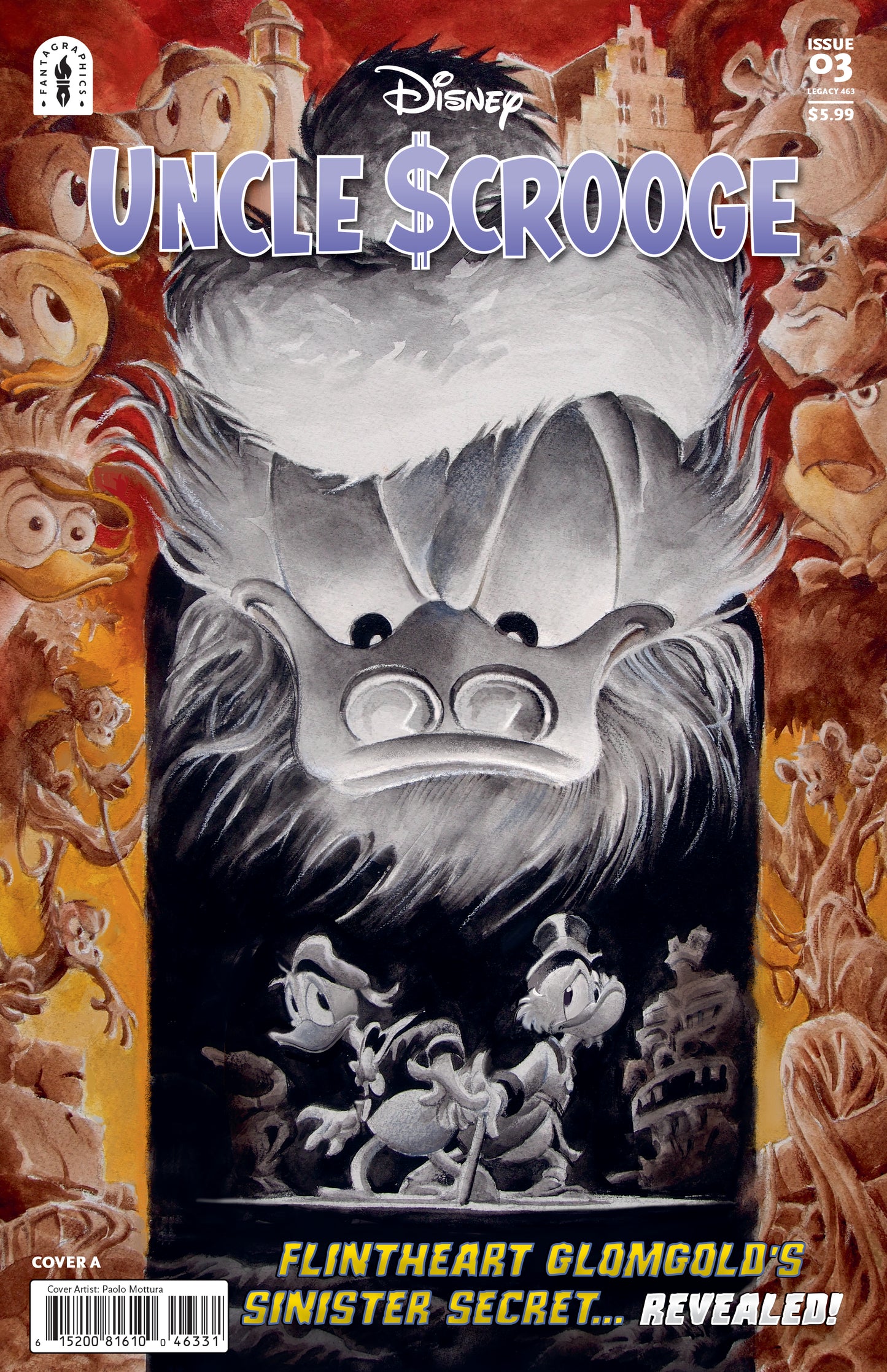 UNCLE SCROOGE FLINTHEART GLOMGOLDS SINISTER SECRET #3 (OF 3) CVR A PAOLO MOTTURA
