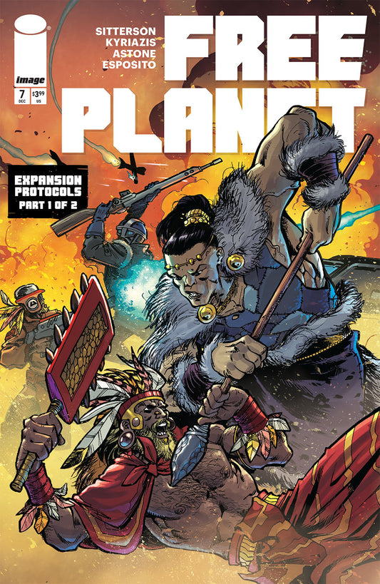 FREE PLANET #7 CVR B ILIAS KYRIAZIS & VITTORIO ASTONE VAR