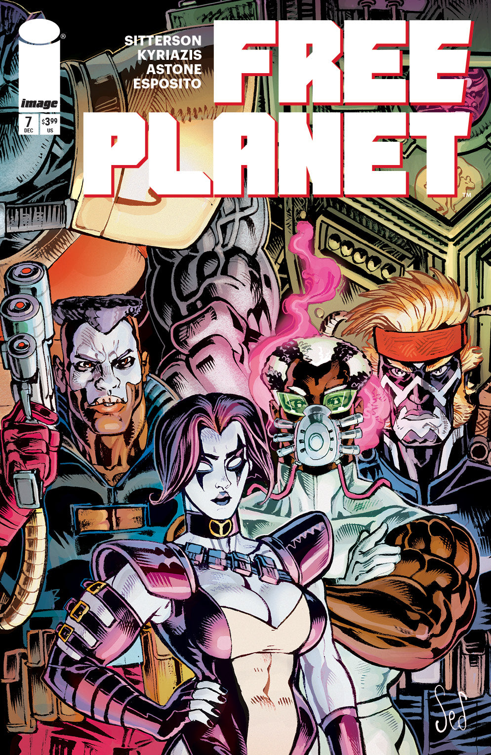 FREE PLANET #7 CVR D JED DOUGHERTY YOUNGBLOOD TEAM UP VAR