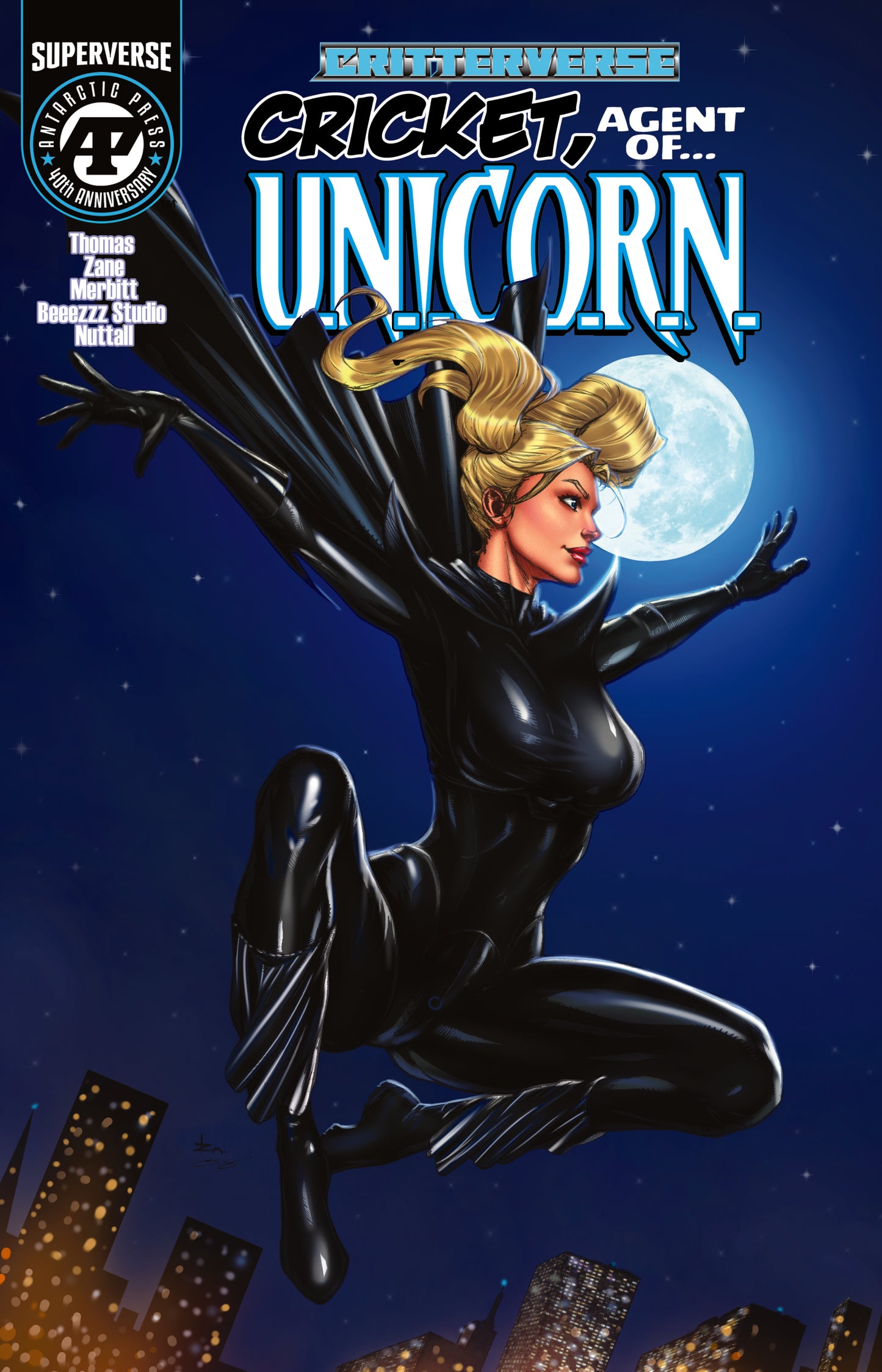 CRITTERVERSE PRESENTS CRICKET AGENT OF UNICORN #1 (OF 4) CVR B IZONETO ADEMAR SANJU NIVANGUNE VAR