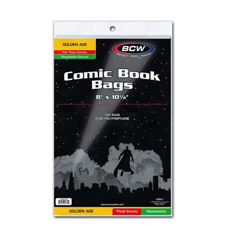 RESEALABLE GOLDEN COMIC BAGS