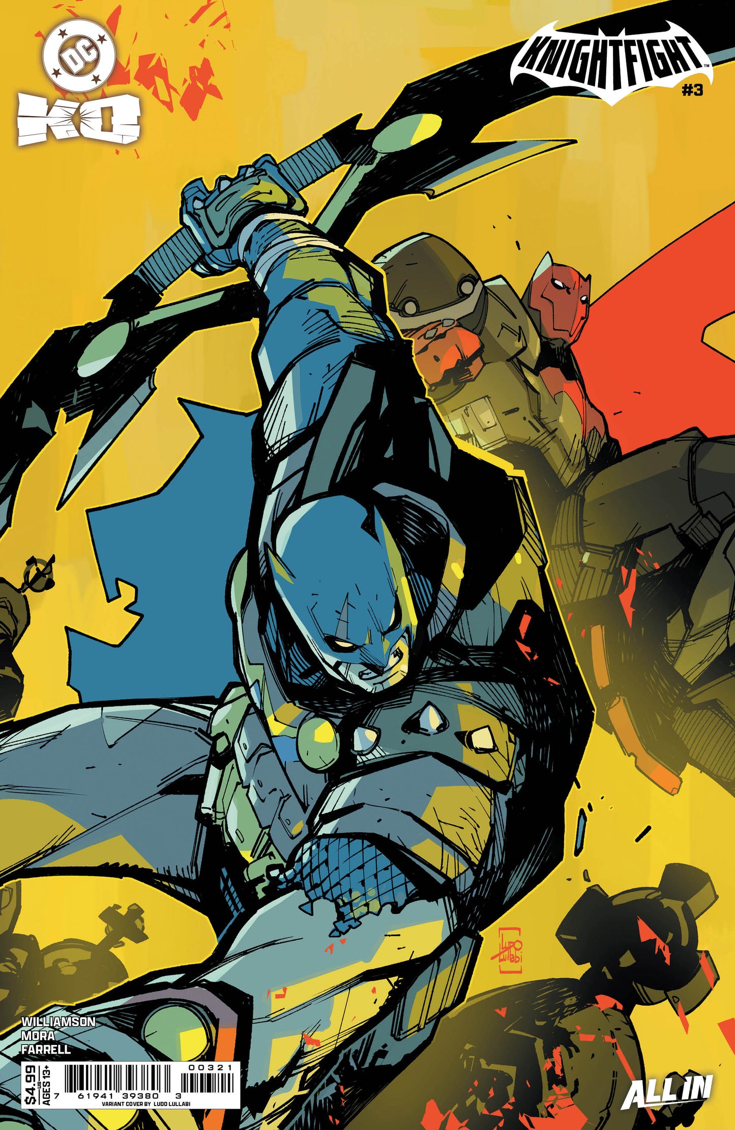 DC K.O. KNIGHTFIGHT #3 (OF 4) CVR B LUDO LULLABI CARD STOCK VAR
