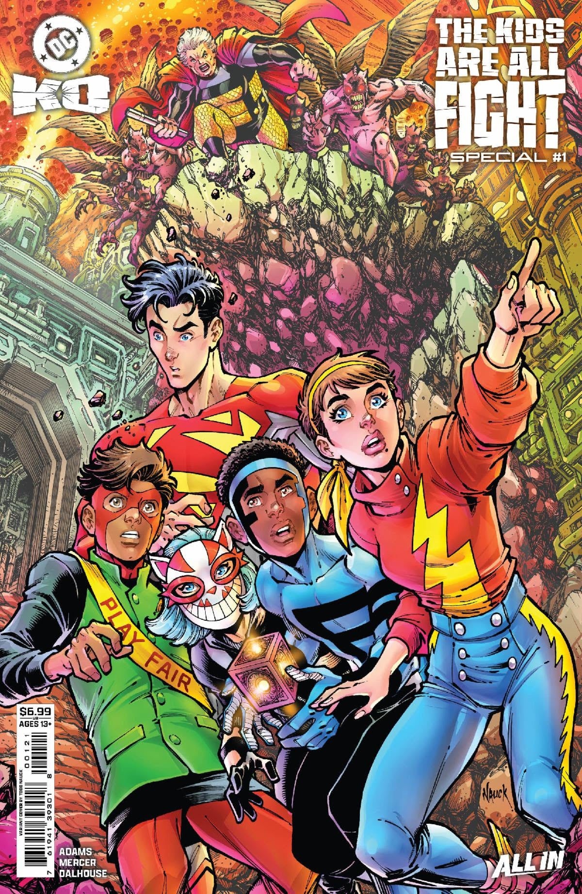 DC K.O. THE KIDS ARE ALL FIGHT SPECIAL #1 (ONE SHOT) CVR D TODD NAUCK CARD STOCK VAR