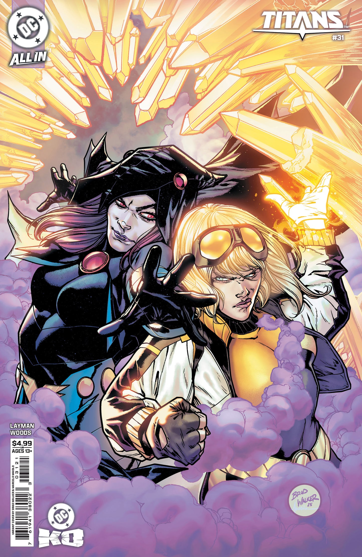 TITANS #31 CVR B BRAD WALKER CARD STOCK VAR (DC K.O.)