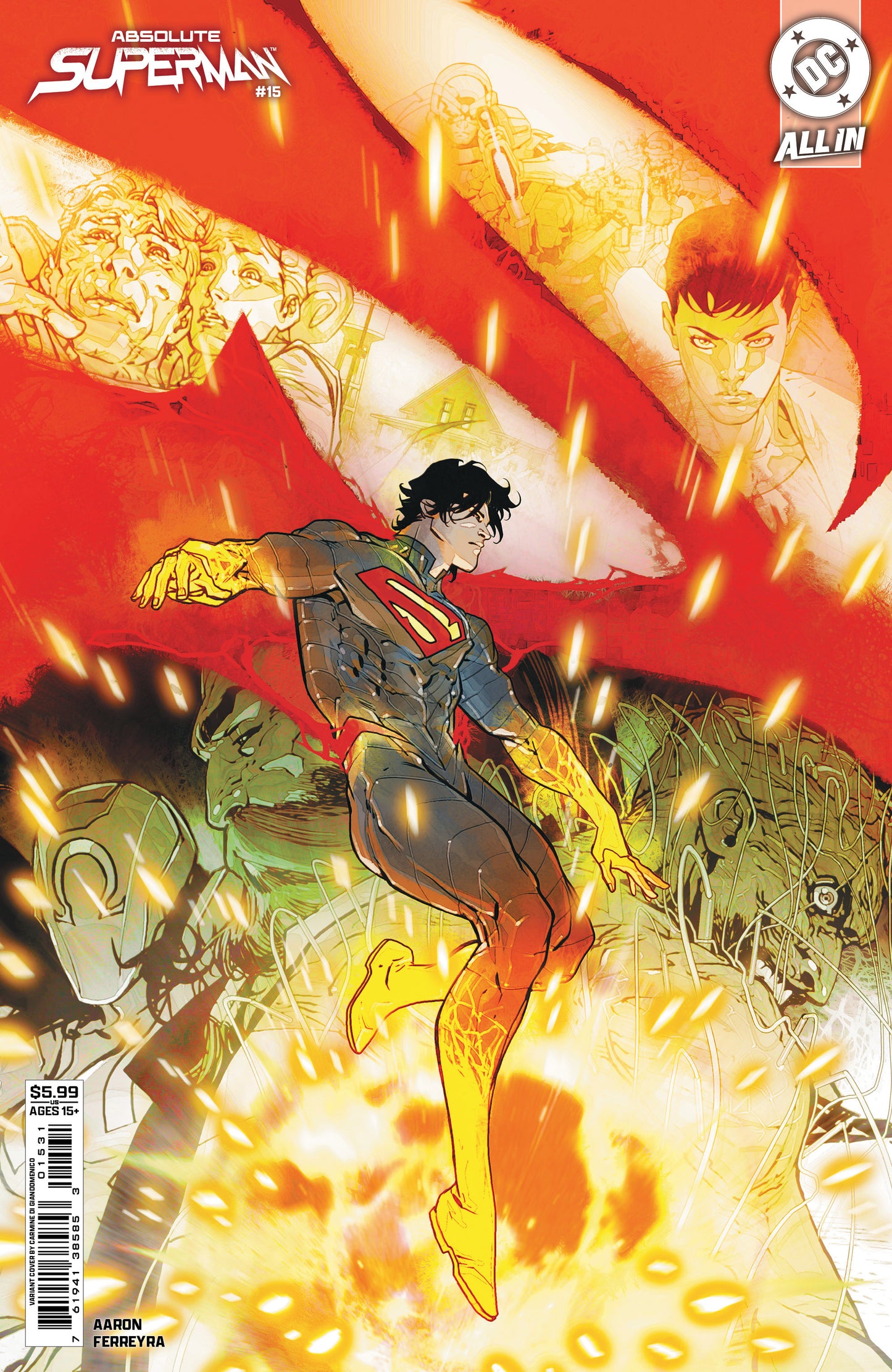 ABSOLUTE SUPERMAN #15 CVR C CARMINE DI GIANDOMENICO CARD STOCK VAR
