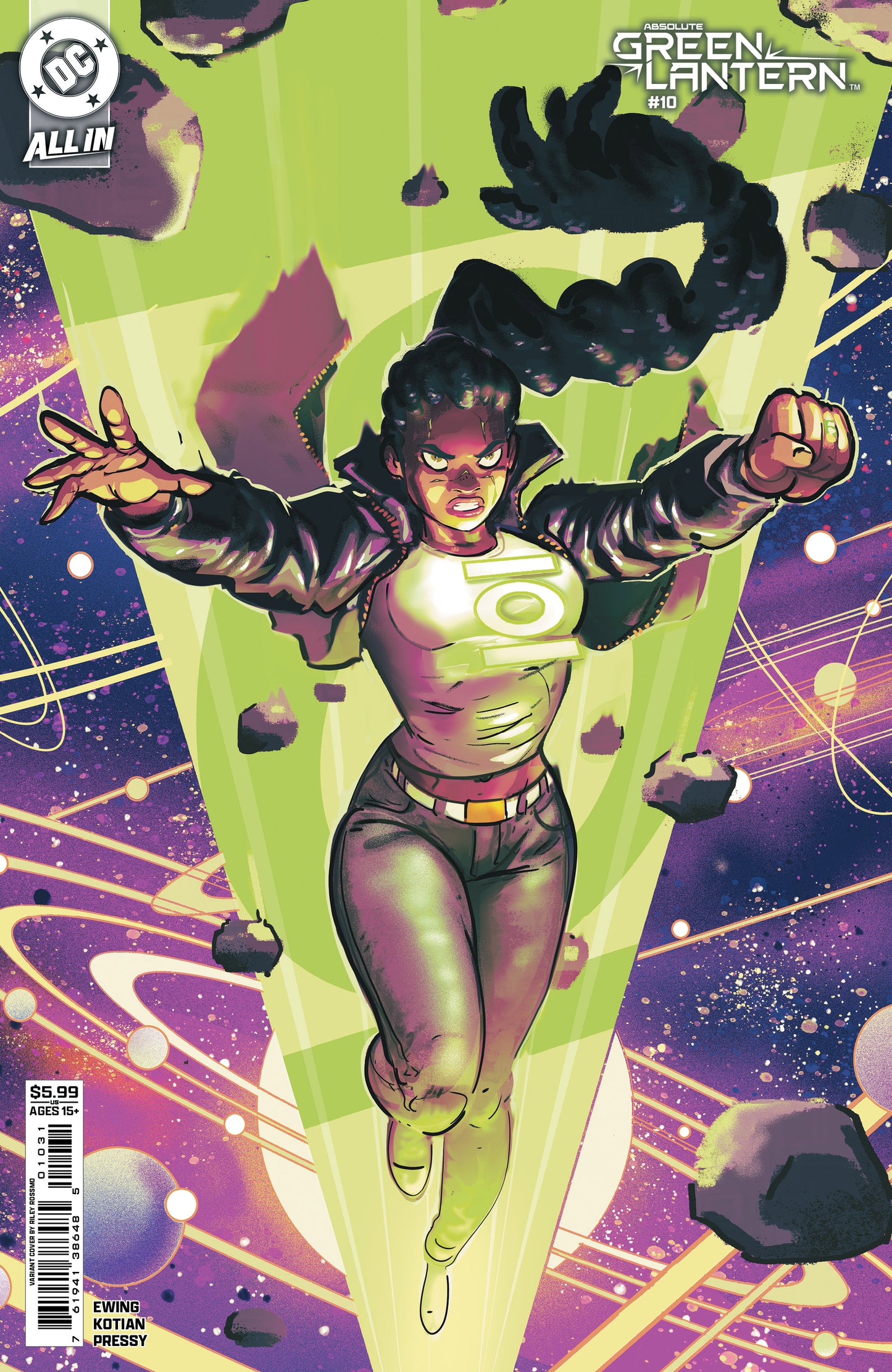 ABSOLUTE GREEN LANTERN #10 CVR C RILEY ROSSMO CARD STOCK VAR