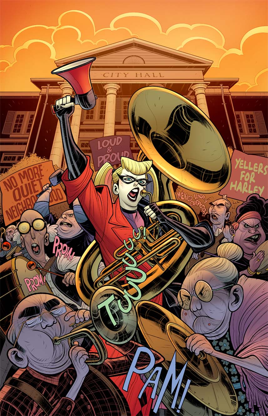 HARLEY QUINN #58 CVR D ELIZABETH TORQUE CARD STOCK VAR