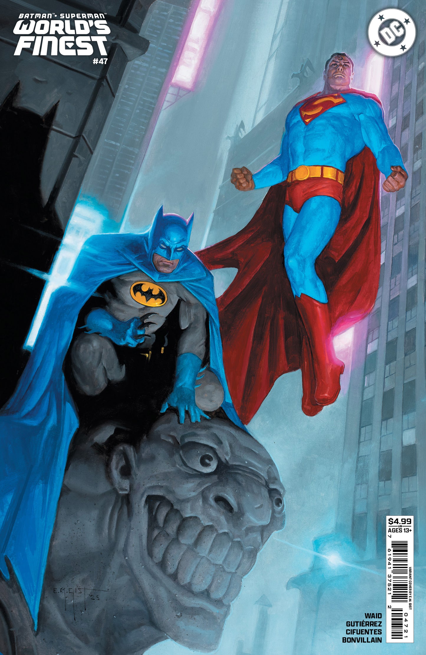 BATMAN SUPERMAN WORLDS FINEST #47 CVR B EM GIST CARD STOCK VAR