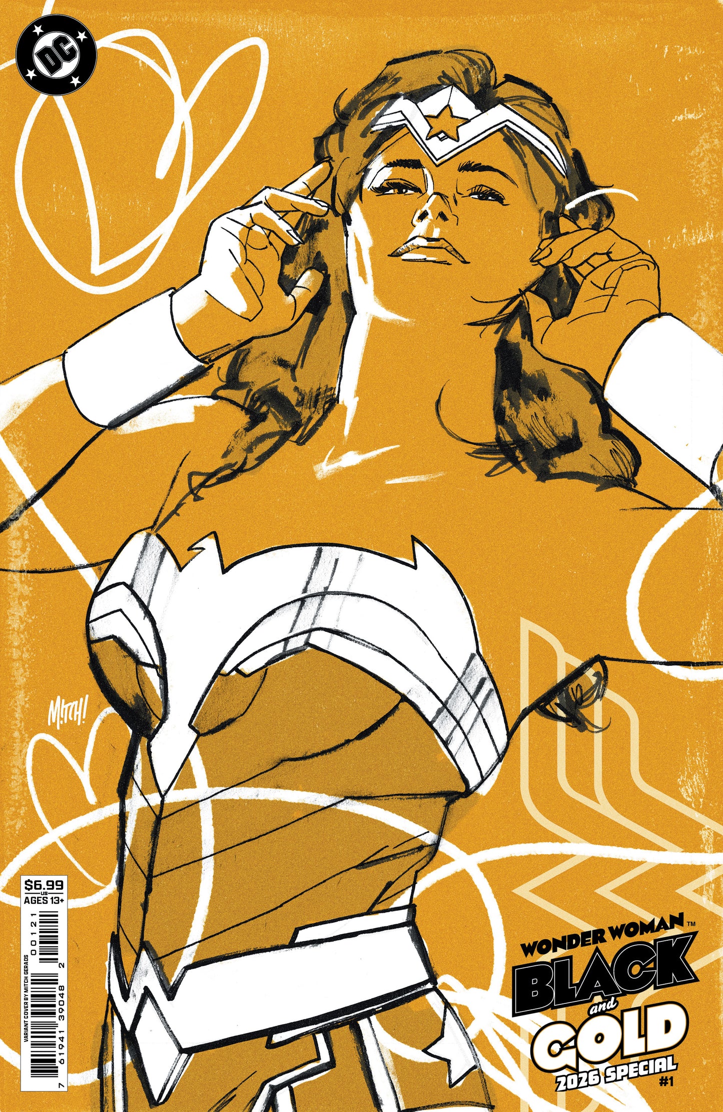 WONDER WOMAN BLACK & GOLD 2026 SPECIAL #1 (ONE SHOT) CVR B MITCH GERADS CARD STOCK VAR