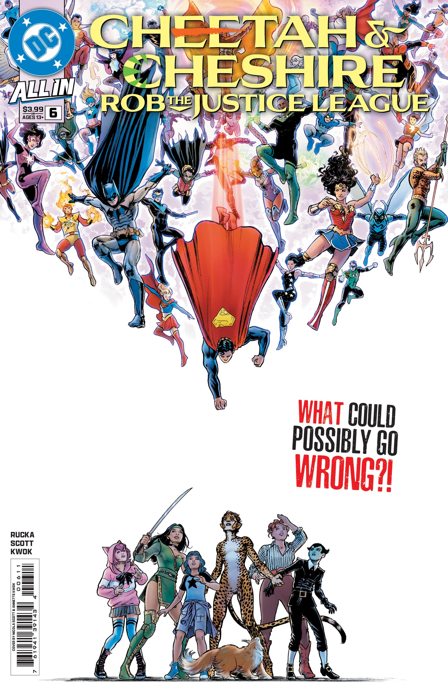 CHEETAH AND CHESHIRE ROB THE JUSTICE LEAGUE #6 (OF 6) CVR A NICOLA SCOTT