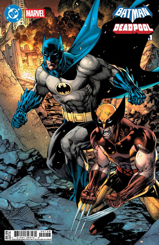DC MARVEL BATMAN DEADPOOL #1 (ONE SHOT) Second Printing Cvr B Jim Lee & Scott Williams Card Stock Var