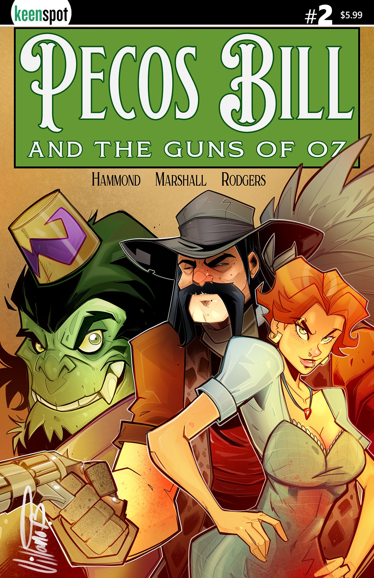 PECOS BILL & THE GUNS OF OZ #2 CVR B VILLANO VAR (MR)