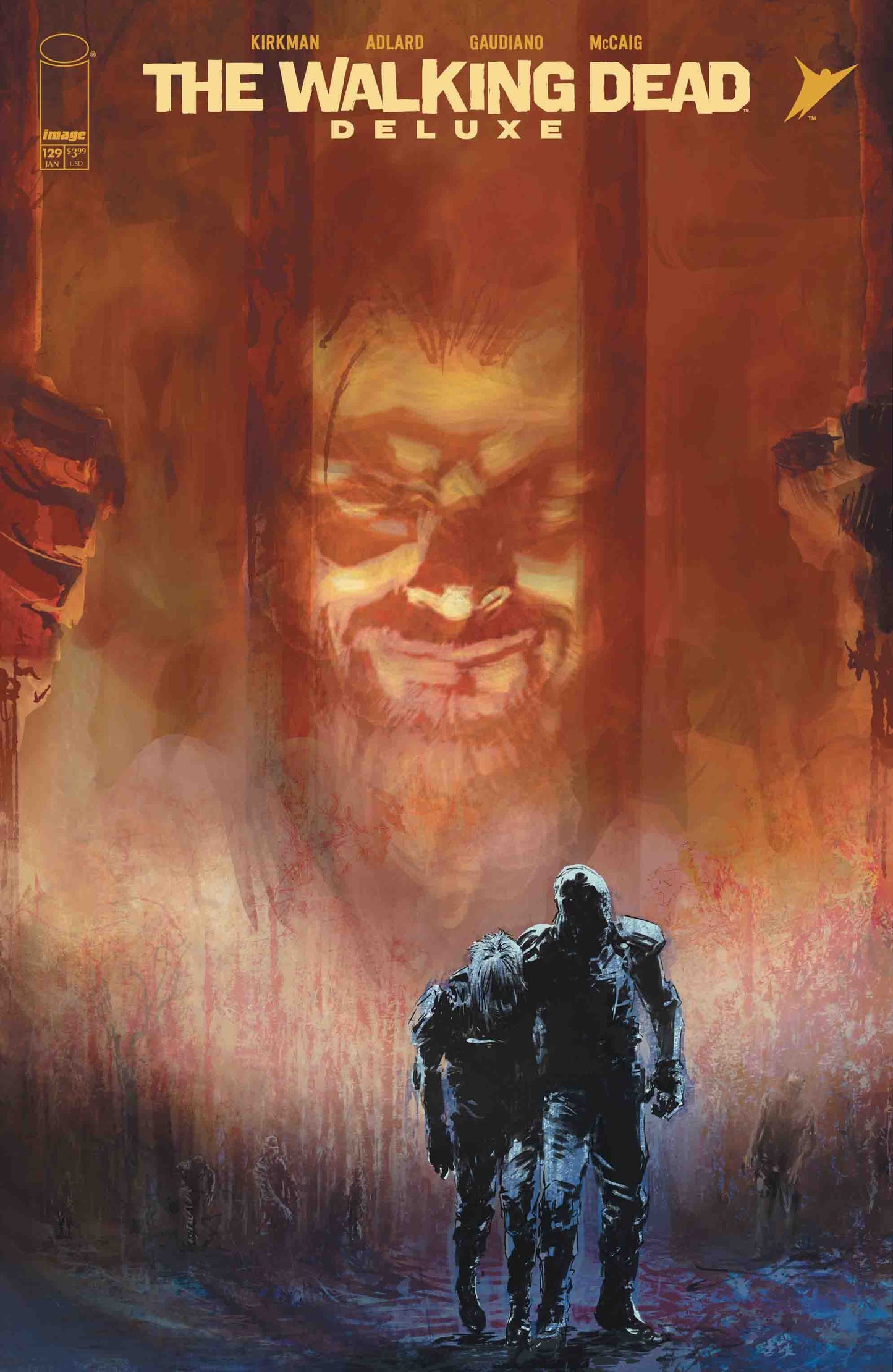 WALKING DEAD DELUXE #129 CVR C STEFFANO GAUDIANO VAR (MR)