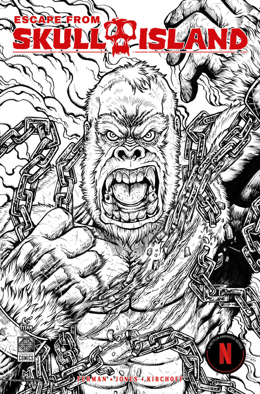 ESCAPE FROM SKULL ISLAND #1 (OF 4) CVR H MARIA WOLF BW VAR