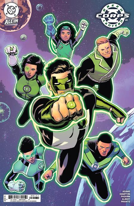 GREEN LANTERN CORPS #1 CVR G INC 1:25 GAVIN GUIDRY CARD STOCK VAR