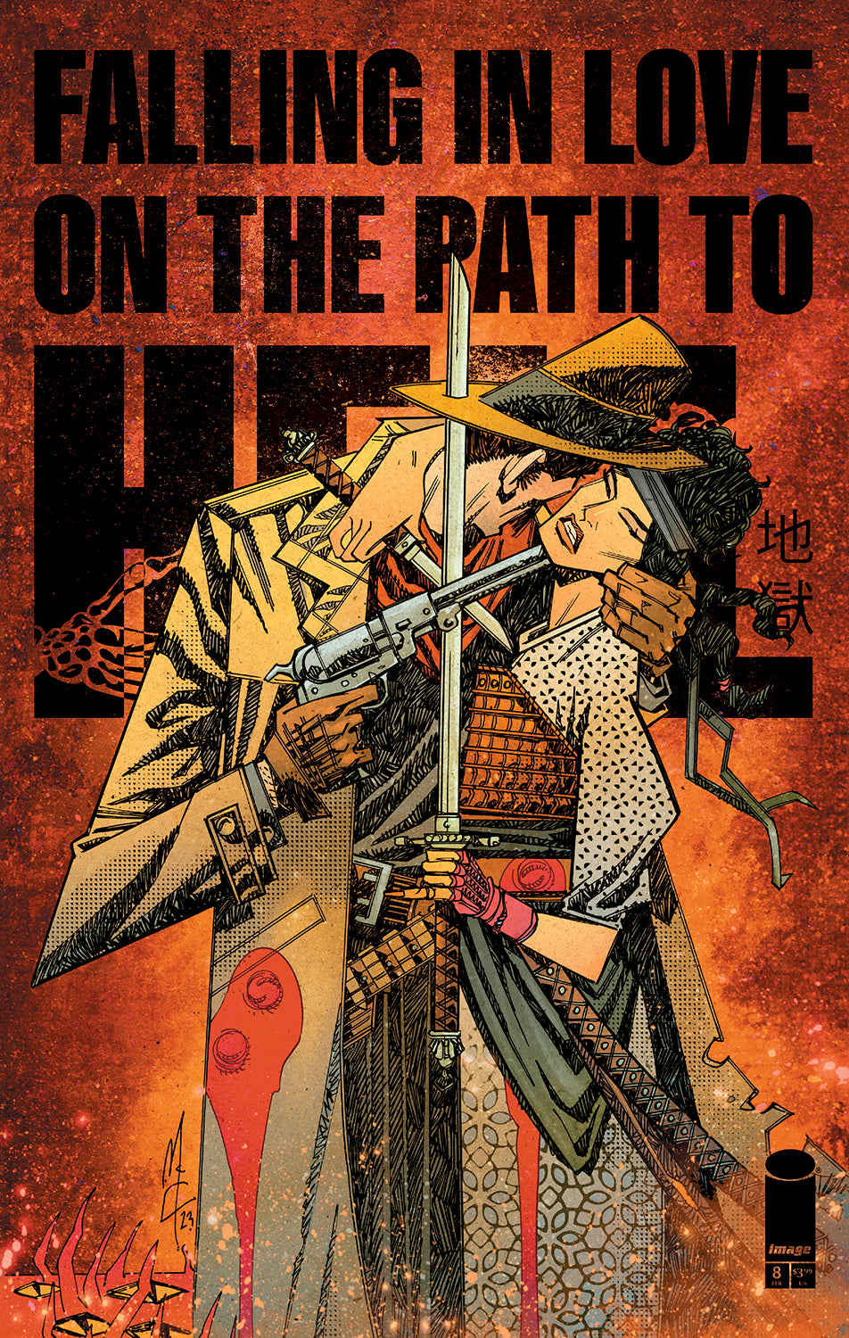 Falling In Love On The Path To Hell #8 Cvr B Inc 1:15 John Mccrea Variant (MR)