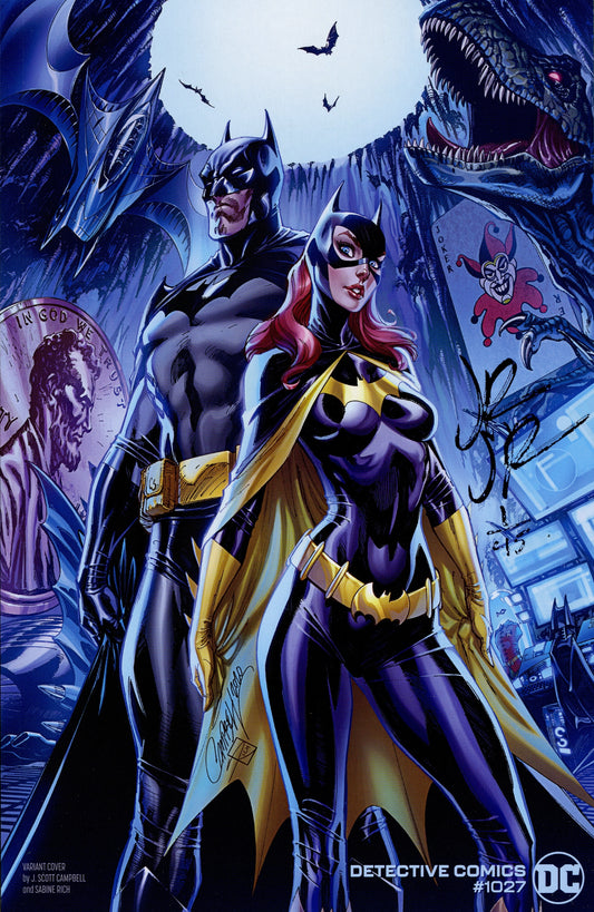 DF DETECTIVE COMICS #1027 J SCOTT CAMPBELL VARIANT SIGNED BY JOHN ROMITA JR