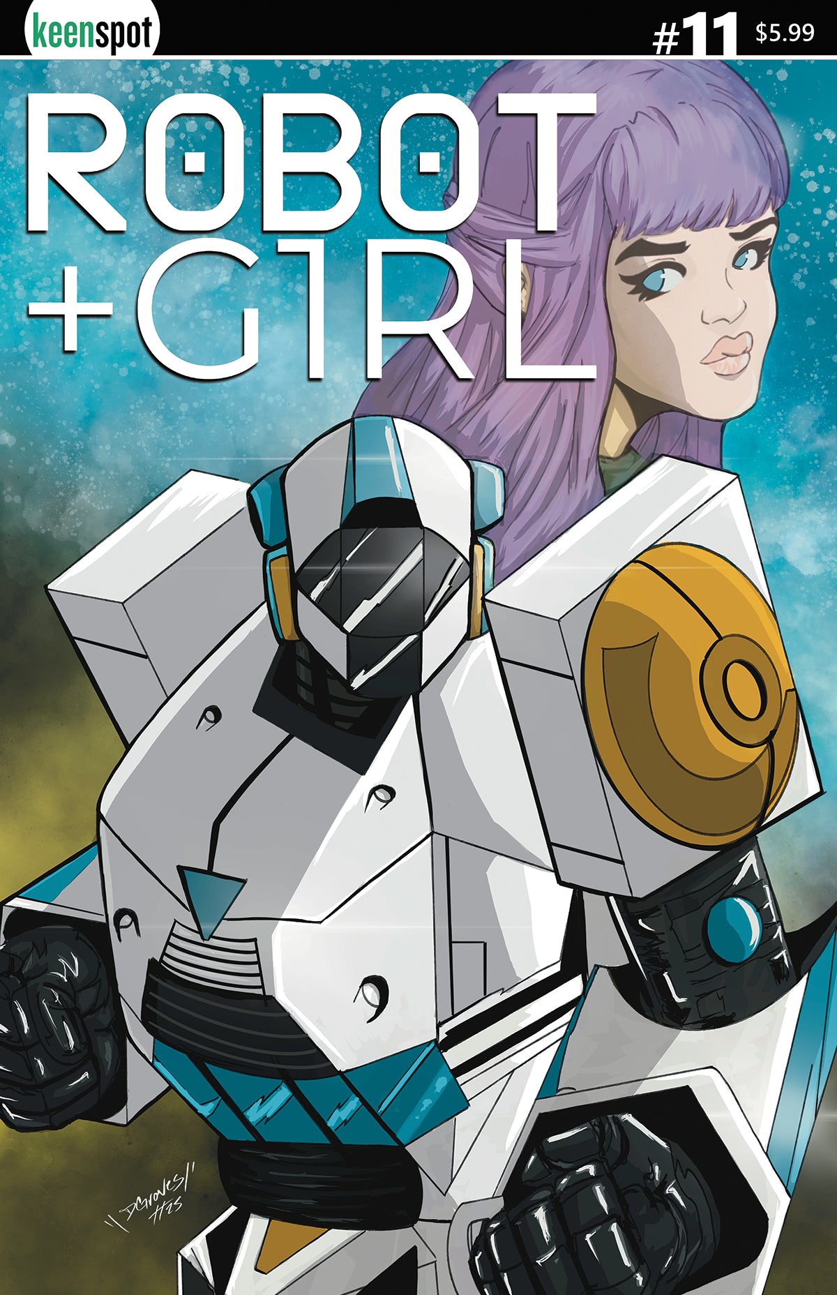 ROBOT + GIRL #11 CVR D DEANTHONY GRAVES BAGGED WITH TRADING CARD VAR
